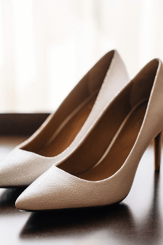 White heels shoe